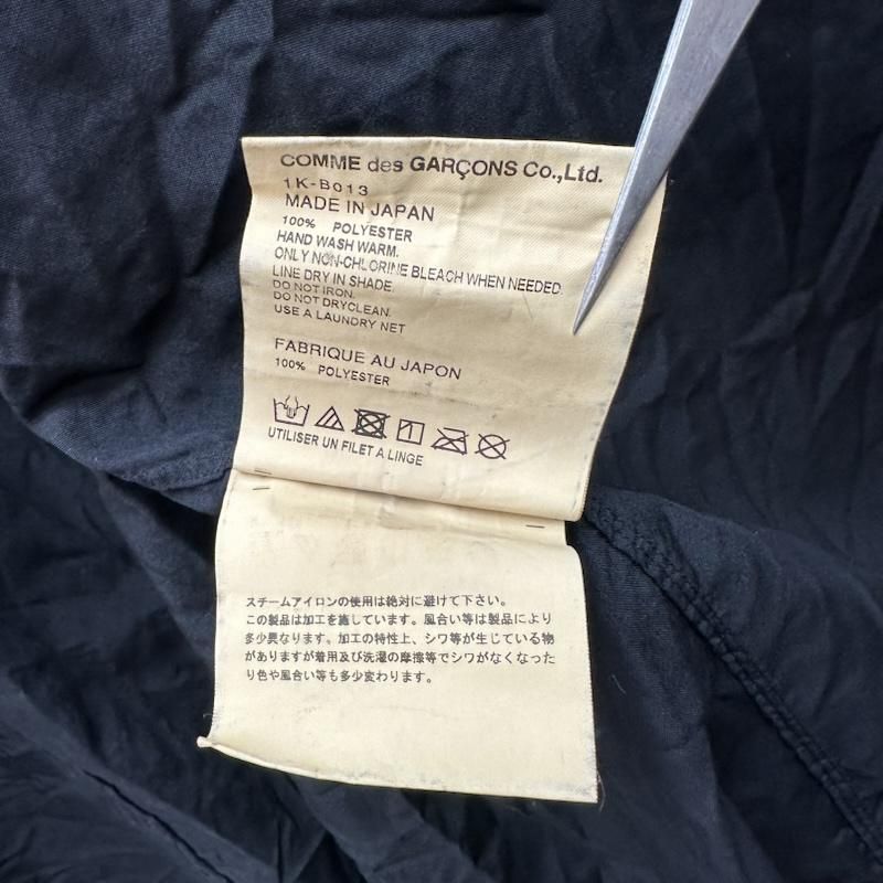 ブラックコムデギャルソン 23SS レギュラーカラー 捻じれ 変形 半袖