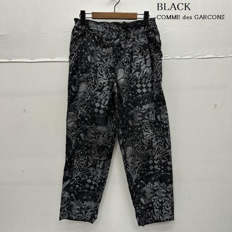 ブラックコムデギャルソン 19 AW グラフィティ 総柄 イージー パンツ 1 D-P 004 メンズ S ISItems 古着