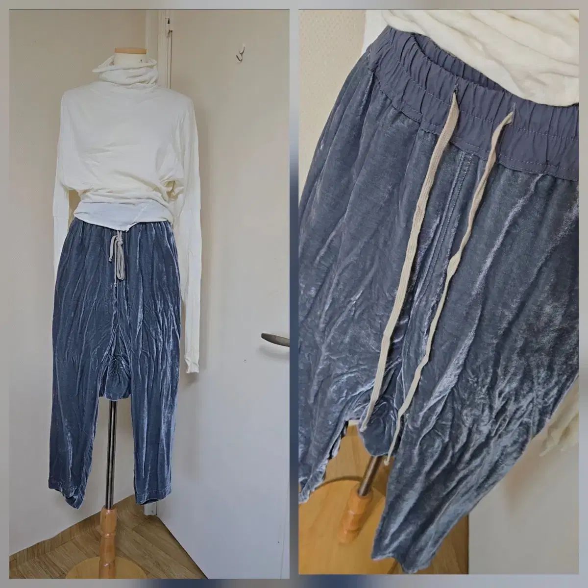 RICK OWENS リックオウエンス ベロア バギーズボン 38