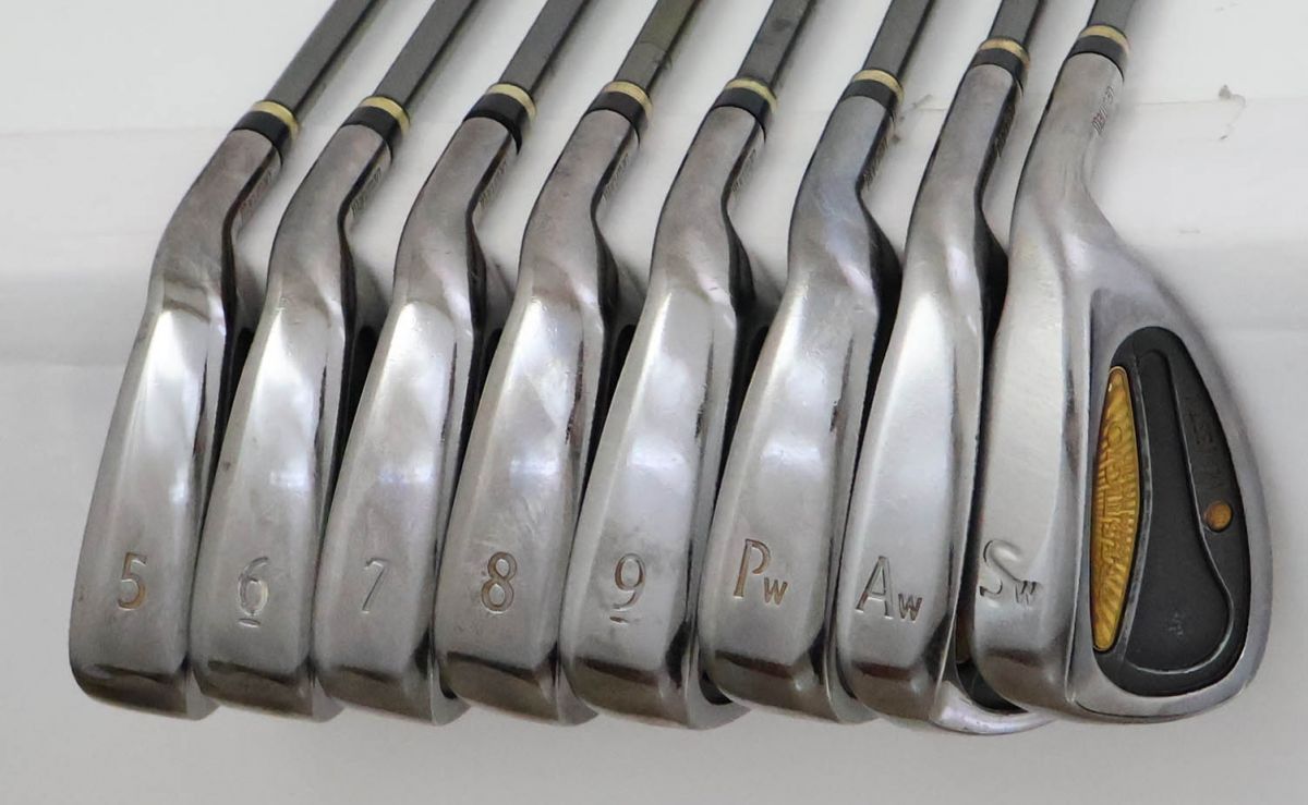 訳有 マルマン MAJESTY マジェスティプレステジオアイアン 8本セット カーボン R 83486