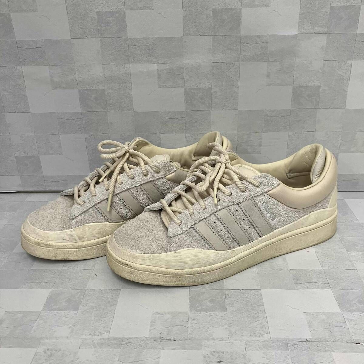 adidasアディダス スニーカー BAD BUNNY×CAMPUS 27.5cm ライトグレー 