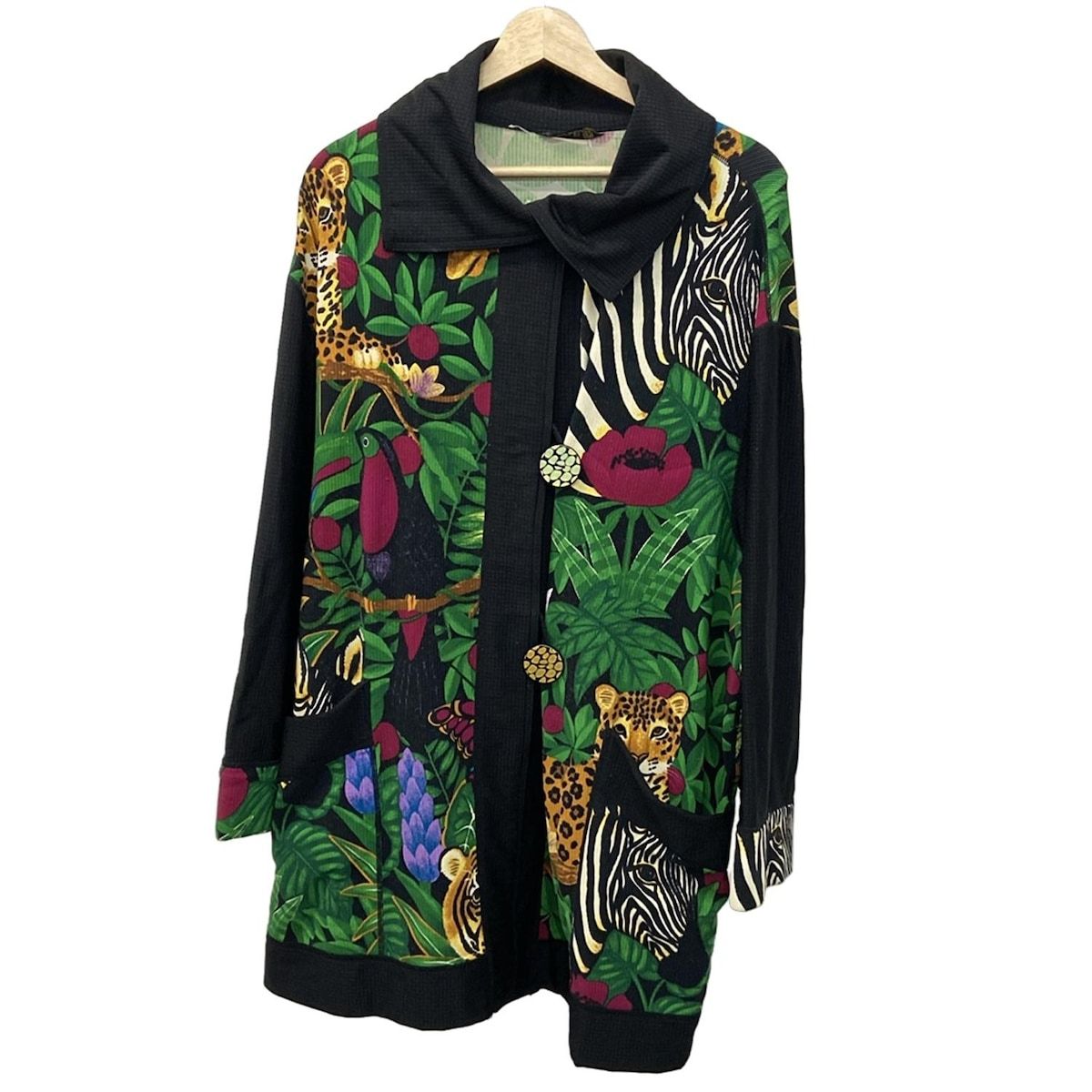 伊太利屋/GKITALIYA(イタリヤ) カーディガン サイズフリー美品 - 黒