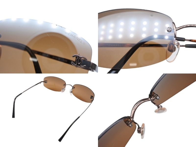 CHANEL シャネル リムレス サングラス 4002 c.204/6U サイズ57□19 130