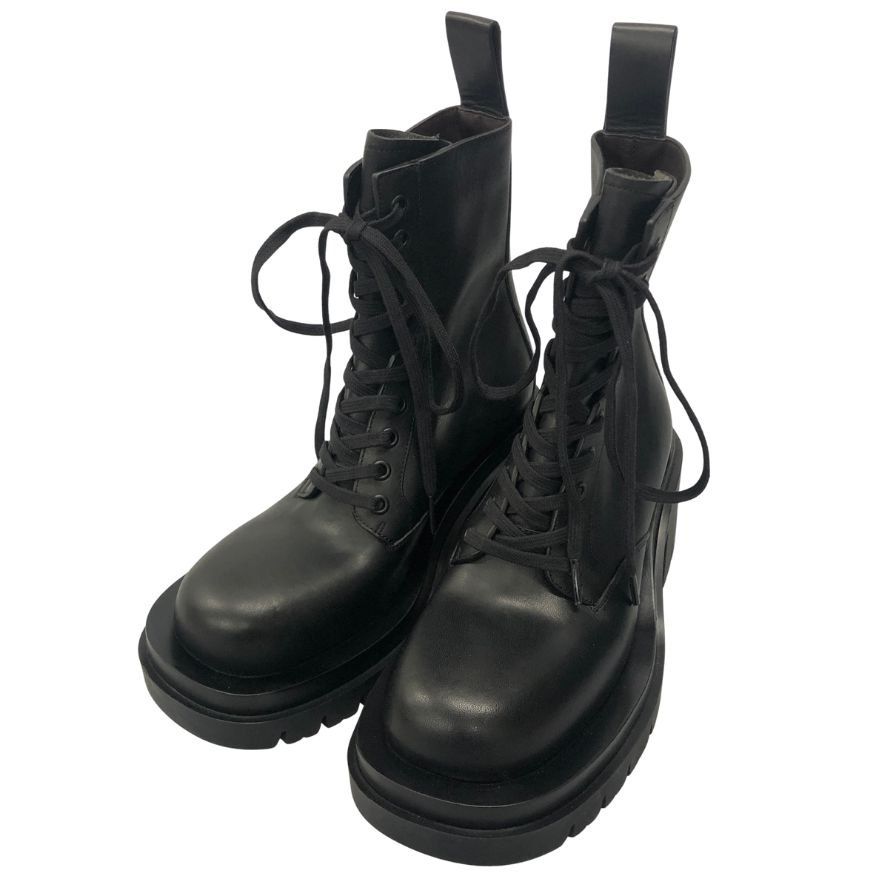 ボッテガヴェネタ ブーツ LUG ANKLE ブラック【AFD9-2】 - メルカリ