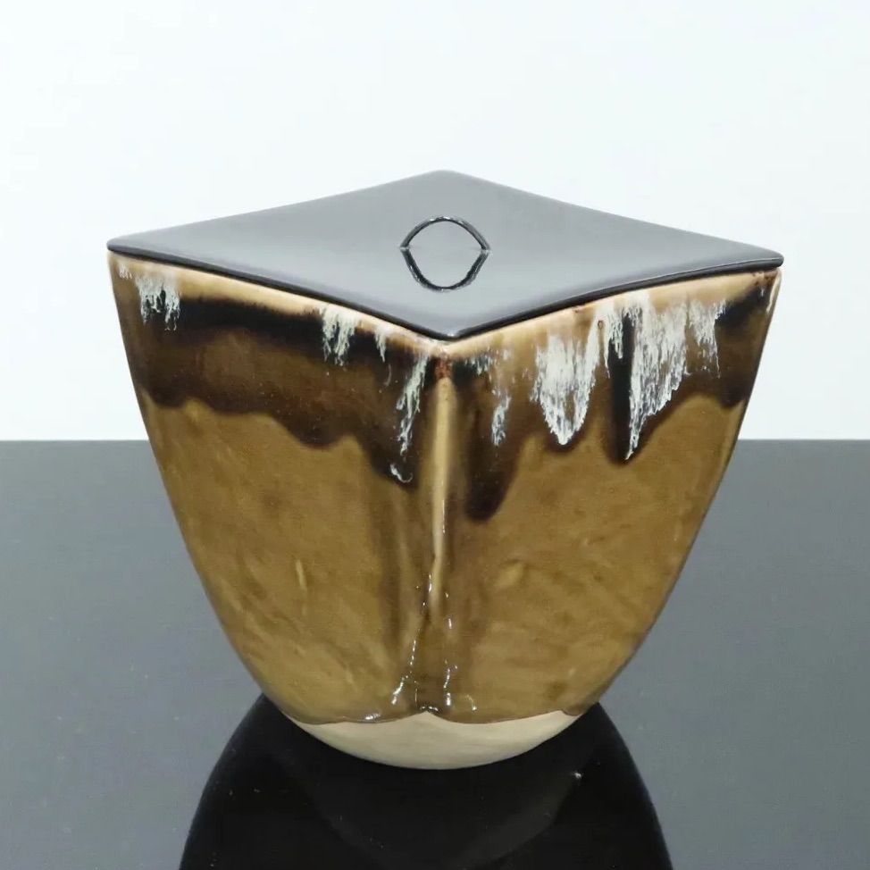 高取焼　菱水指　茶道具 茶道具】高取焼 菱形水指 - メルカリ