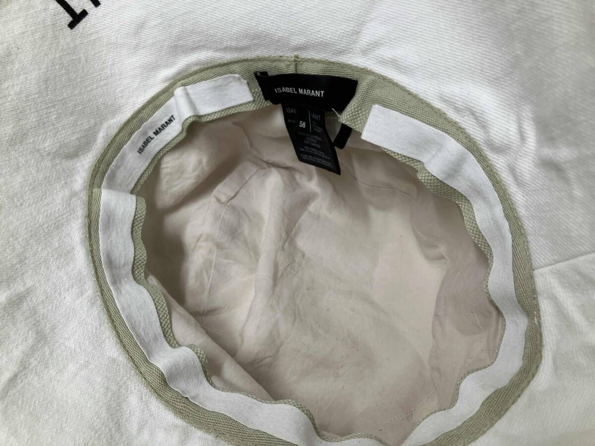 ISABEL MARANT LOIENA イザベル マラン バケットハット サイズ58 ホワイト