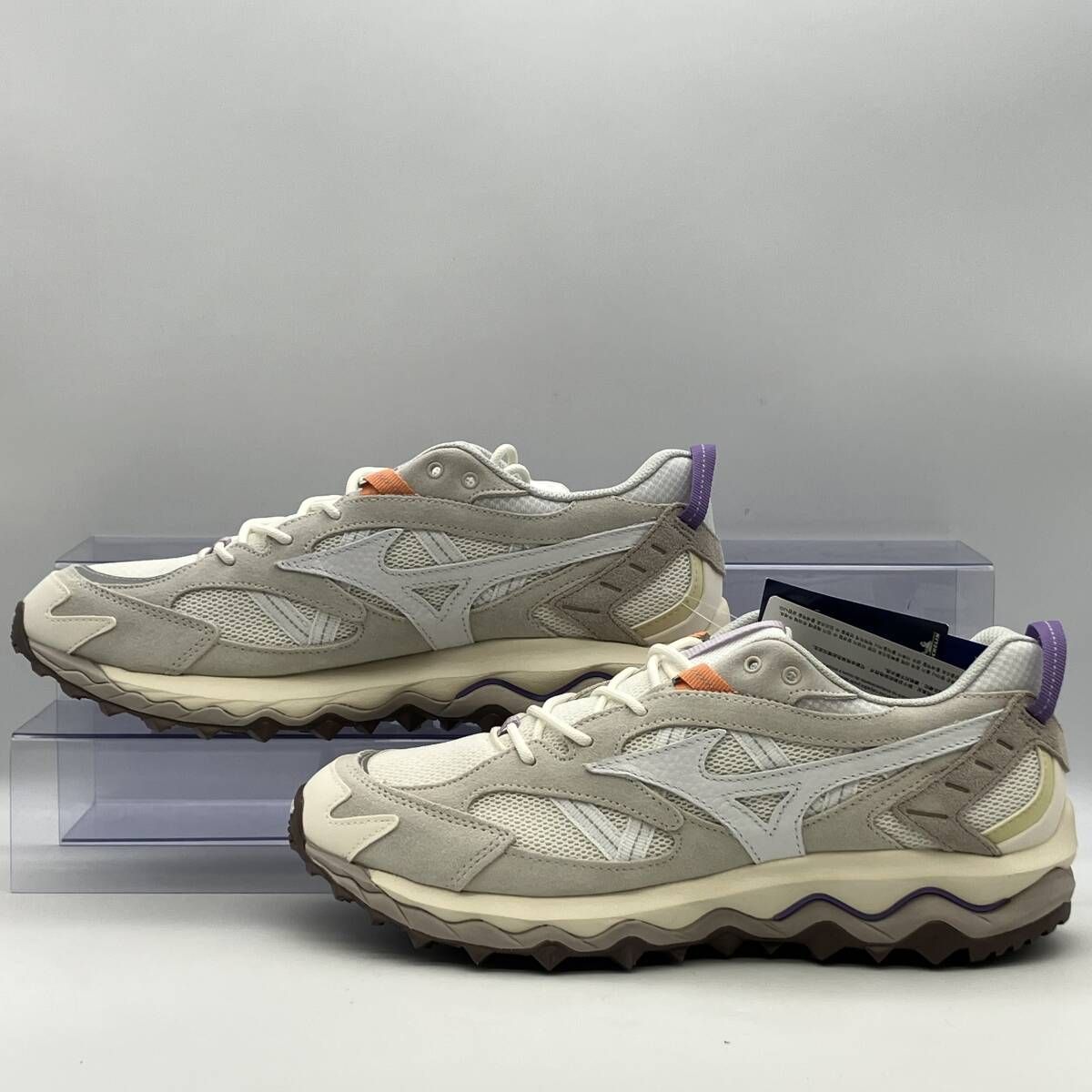 ミズノ WAVE MUJIN TL ライトベージュ Mizuno WAVE MUJIN TL LIGHT BEIGE WHITE PURPLE ミズノ ウェイブ