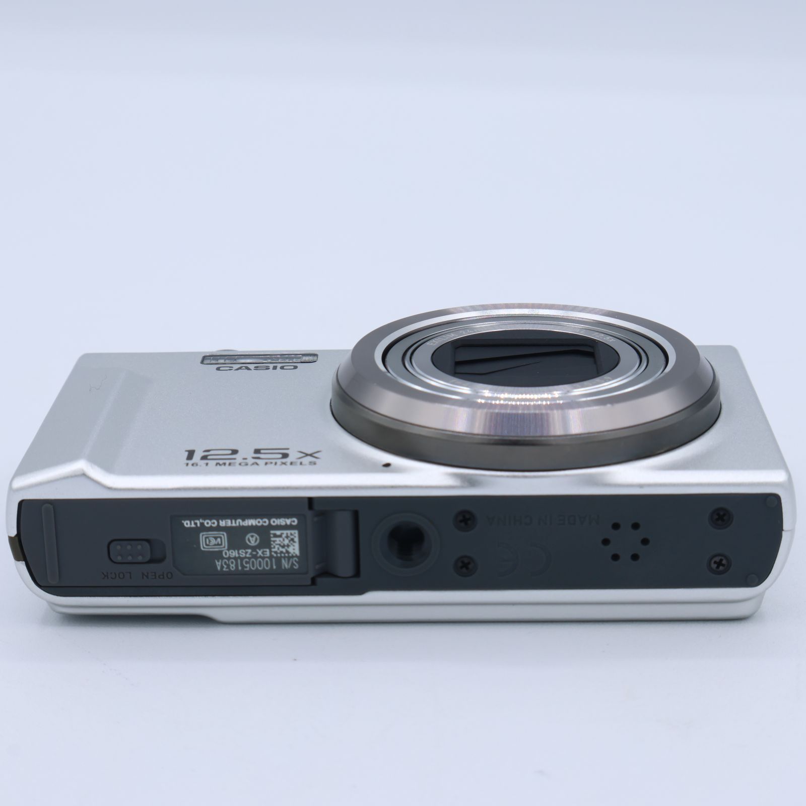 CASIO カシオ デジタルカメラ EXILIM 1610万画素 12.5倍 シルバー EX