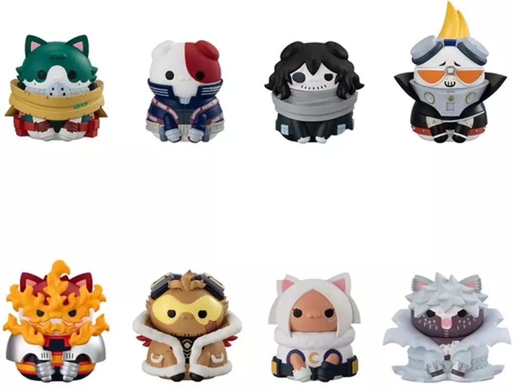 トレーディングフィギュア 全8種セット MEGA CAT PROJECT 僕のヒーローアカデミア ヒロアカニャンコNO.01