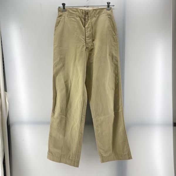 50 s US ARMY M 45 コットンチノ ベージュ サイズW 32相当 汚れ ユーエスアーミー 24