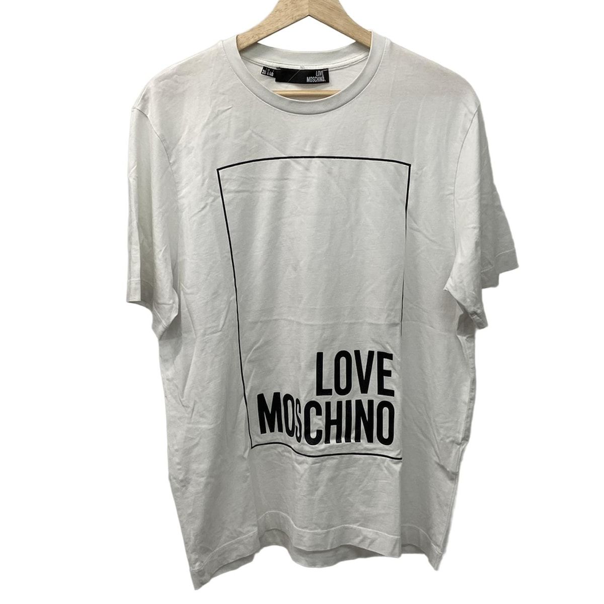 新品‼︎ MOSCHINO 半袖 モスキーノ ロゴTシャツ ホワイト 【公式通販】