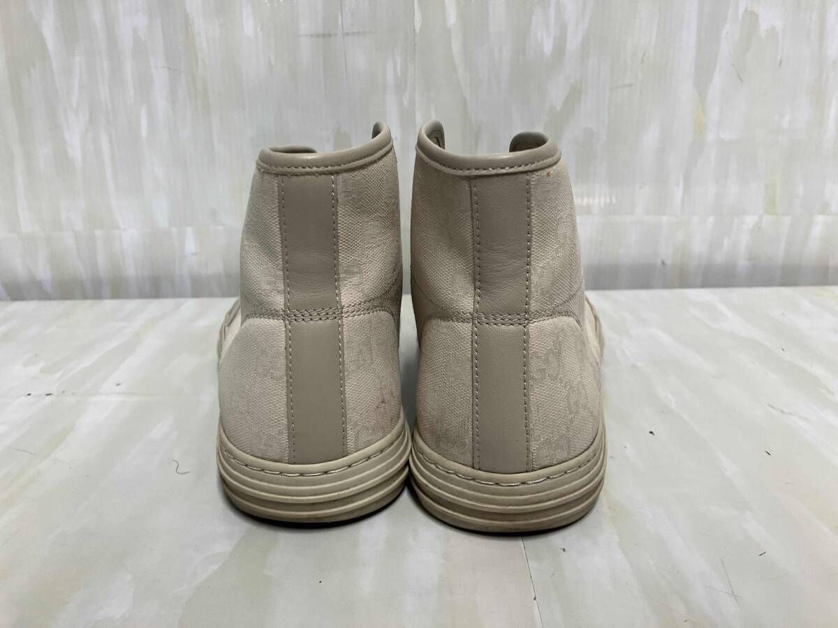 GUCCI グッチ GGキャンバス ハイカットスニーカー 426188 ベージュ