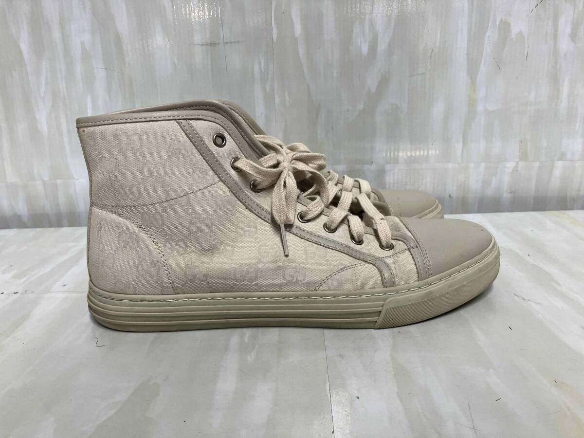 GUCCI グッチ GGキャンバス ハイカットスニーカー 426188 ベージュ