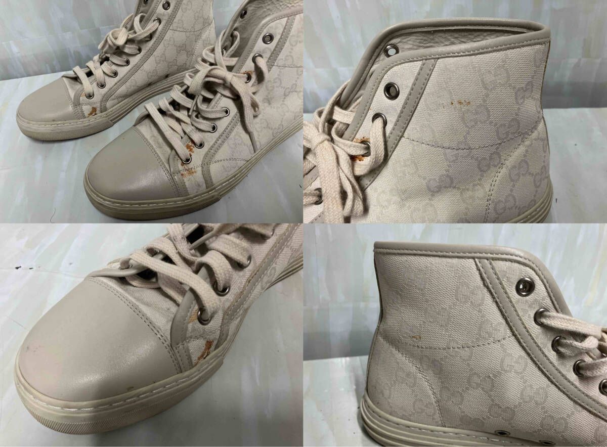 GUCCI グッチ GGキャンバス ハイカットスニーカー 426188 ベージュ