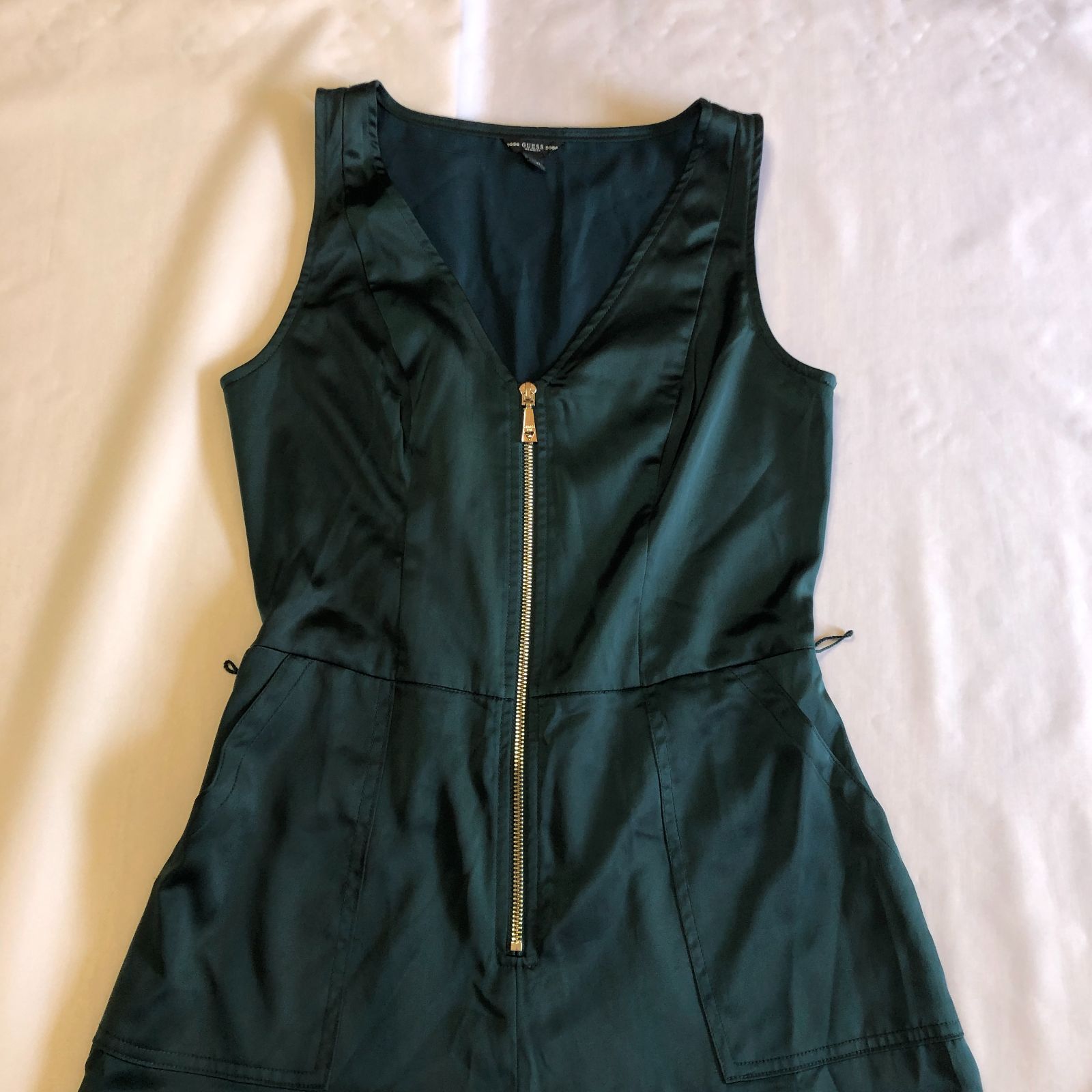 GUESS ゲス【人気】ジャンプスーツ サイズ2 レディース 前ジップ 