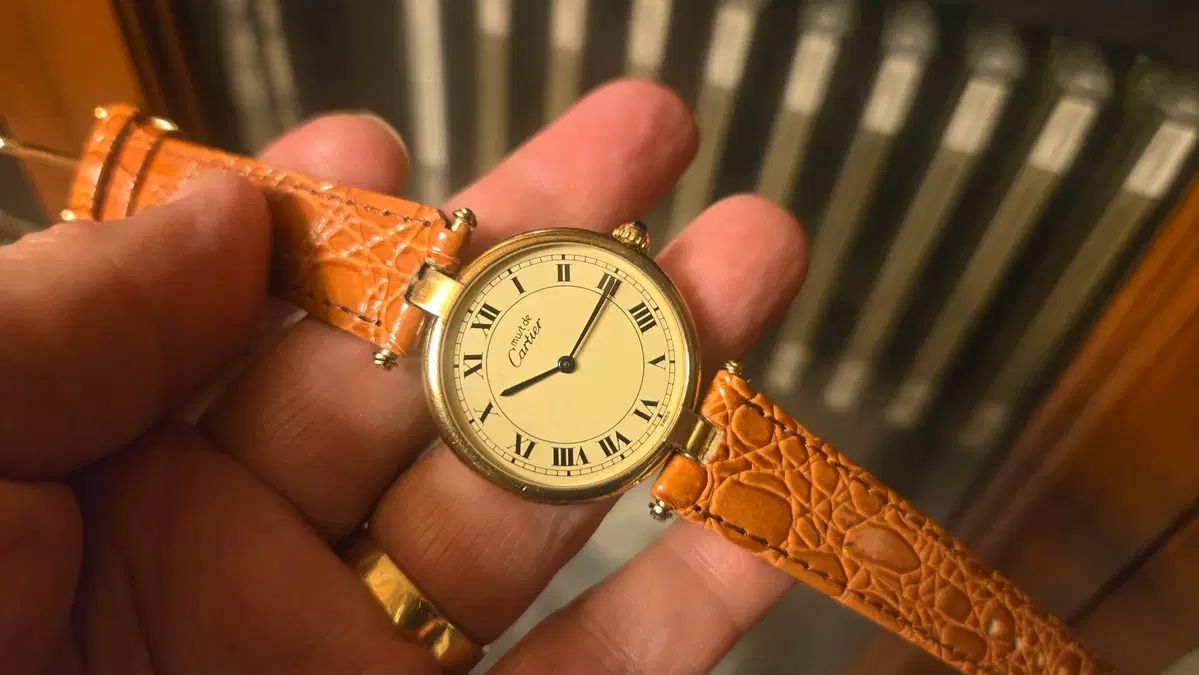 -Cartier カルティエ-スイス製-ゴールド-ブレスレット-ヴィンテージ-ユニセックス-ブランド 時計