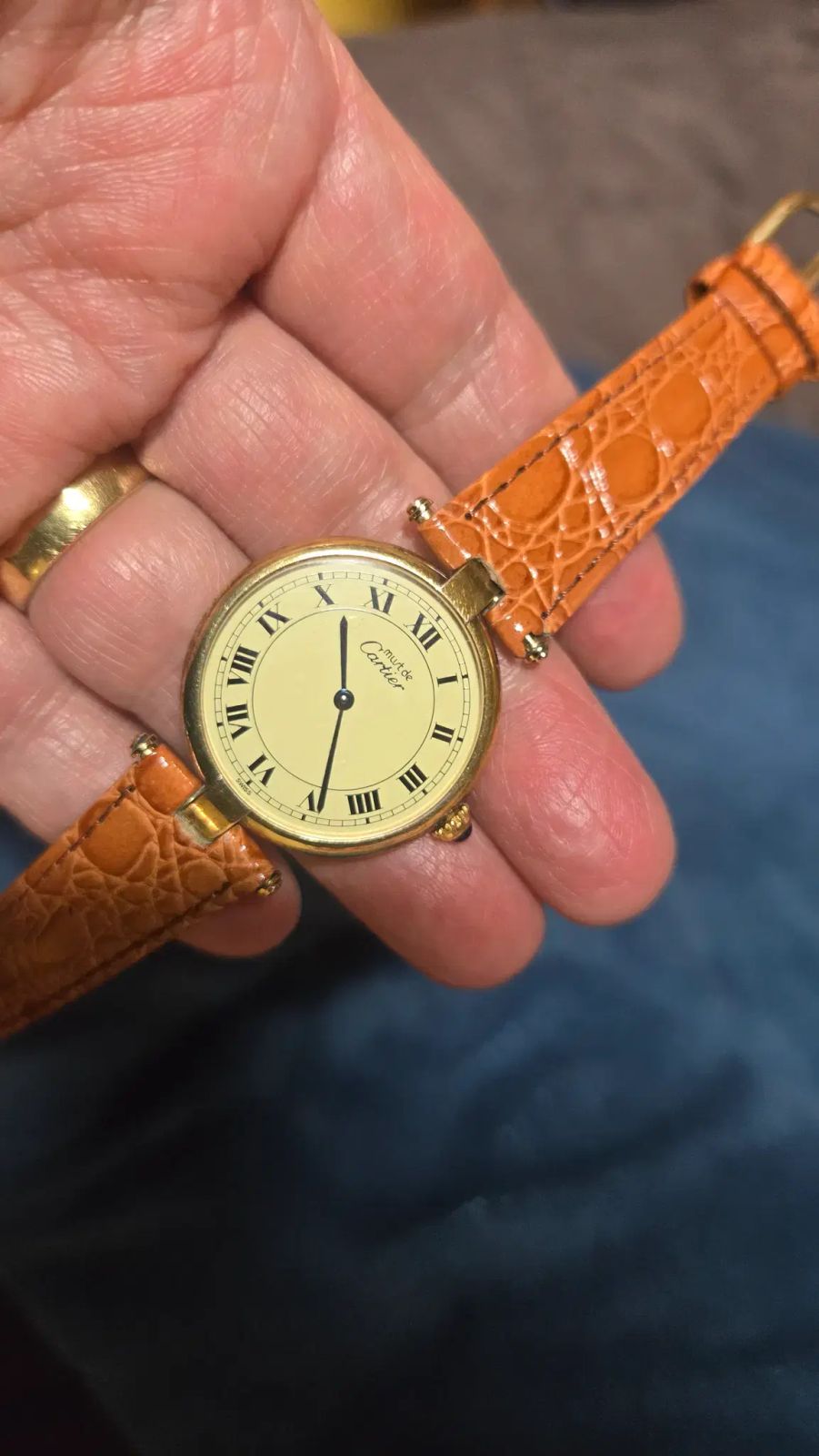 -Cartier カルティエ-スイス製-ゴールド-ブレスレット-ヴィンテージ-ユニセックス-ブランド 時計