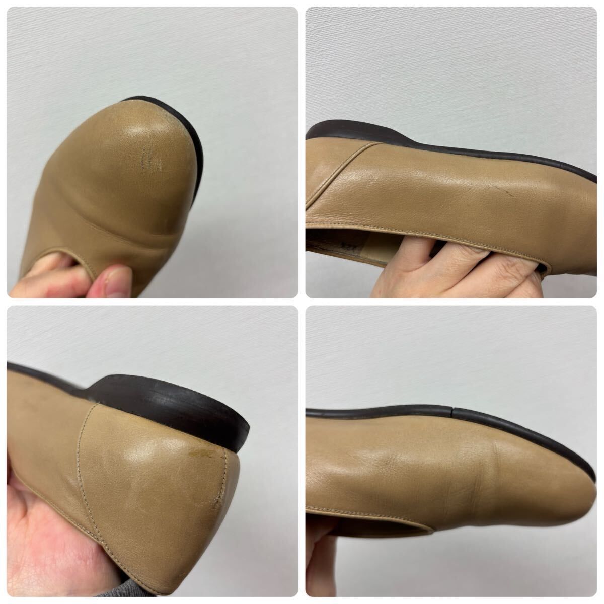 JURGEN LEHL ヨーガンレール レザー フラット シューズ 22.5cm 711