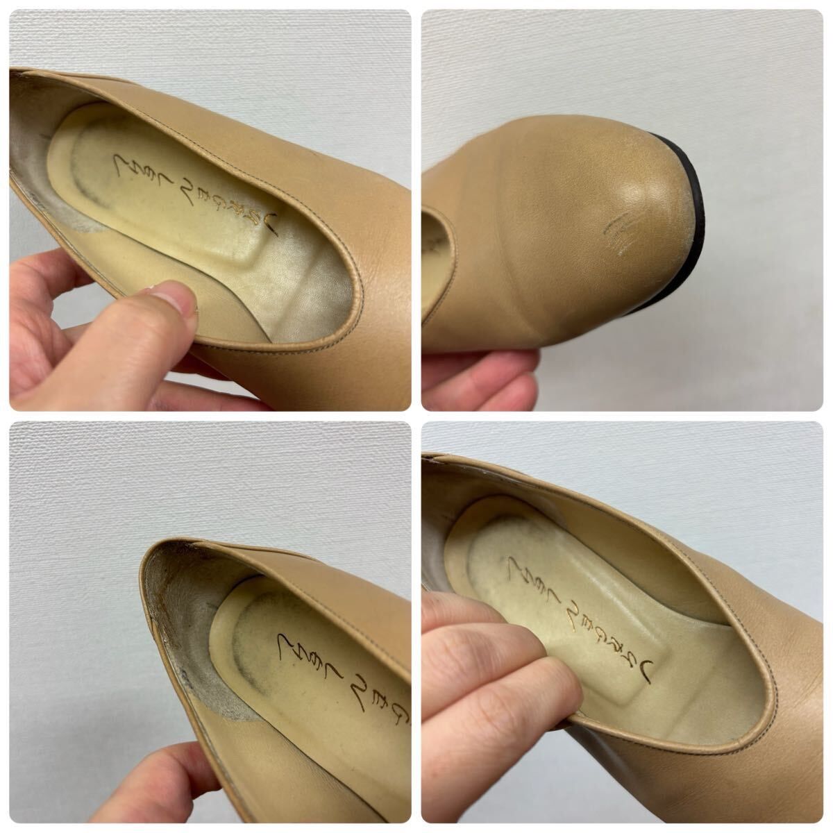 JURGEN LEHL ヨーガンレール レザー フラット シューズ 22.5cm 711