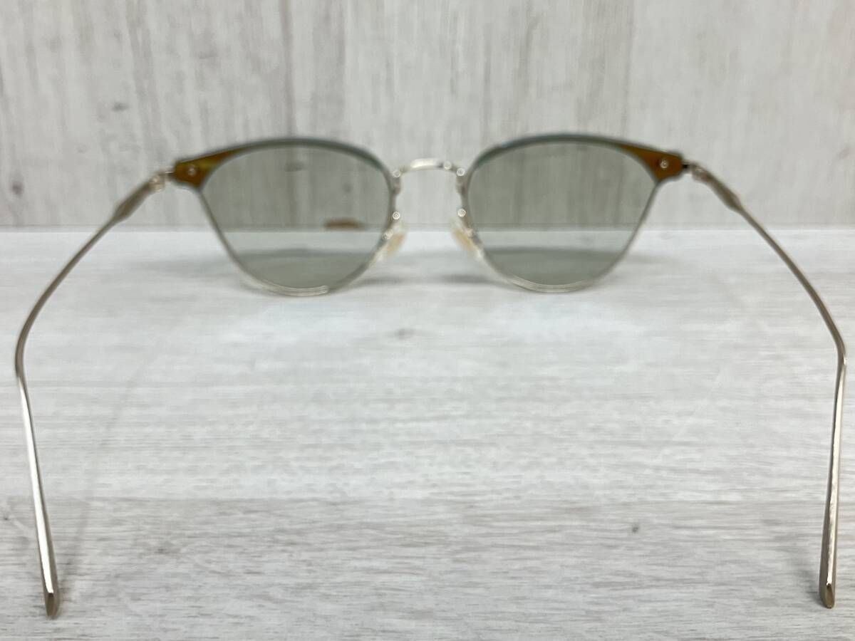 KM 53 KHS メガネ レンズ チタンフレーム ゴールド メンズ サングラス ブルー ケース付き 抗酸化ドリンク 運動後ドリンク