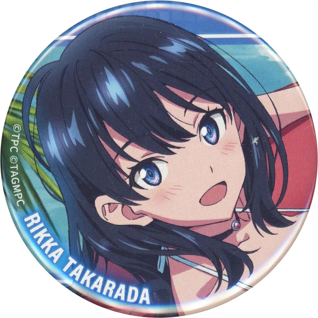 中古】バッジ・ピンズ 宝多六花(水着A) 缶バッジ 「DMMスクラッチ! TV