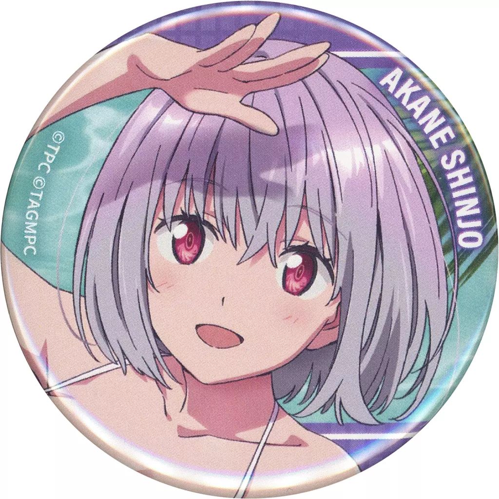 中古】バッジ・ピンズ 新条アカネ(水着A) 缶バッジ 「DMMスクラッチ