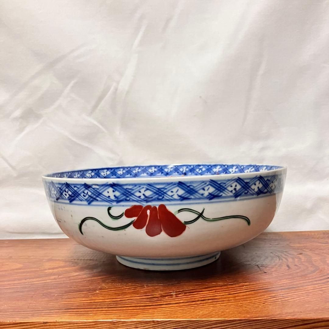 伊万里焼 錦手色絵大鉢 直径25cm 鳳凰柄 近代品 明治以降かと | 雑貨屋