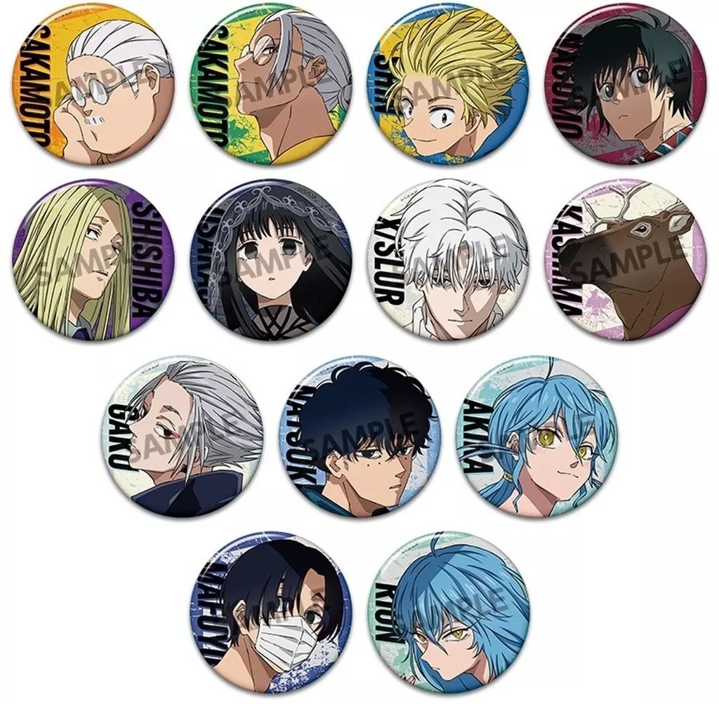 アニュさん 中古】バッジ・ビンズ 全13種セット 「SAKAMOTO DAYS 缶バッジ