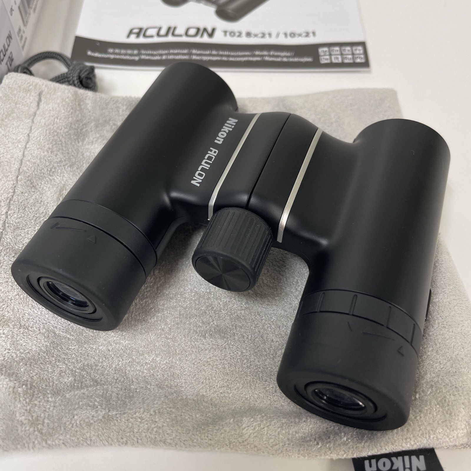 R 074 ☀️ Nikon 双眼鏡 ACULON T 02 アキュロン 10 21 ブラック 10倍 クリーニング済