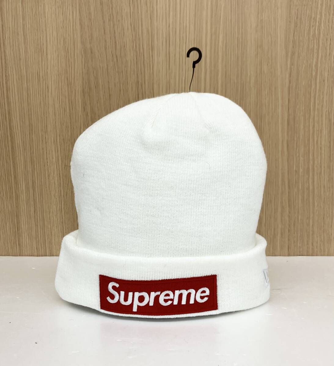Supreme × ERA シュプリーム×ニューエラ ニット帽 ボックスロゴ ビーニー ホワイト 通年
