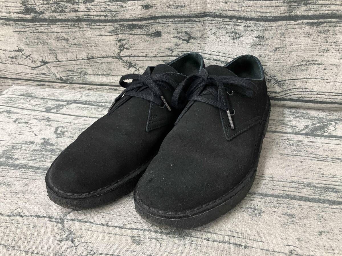 Clarks クラークス 61369225 スウェード スニーカー ブーツ シューズ 25.5cm ブラック
