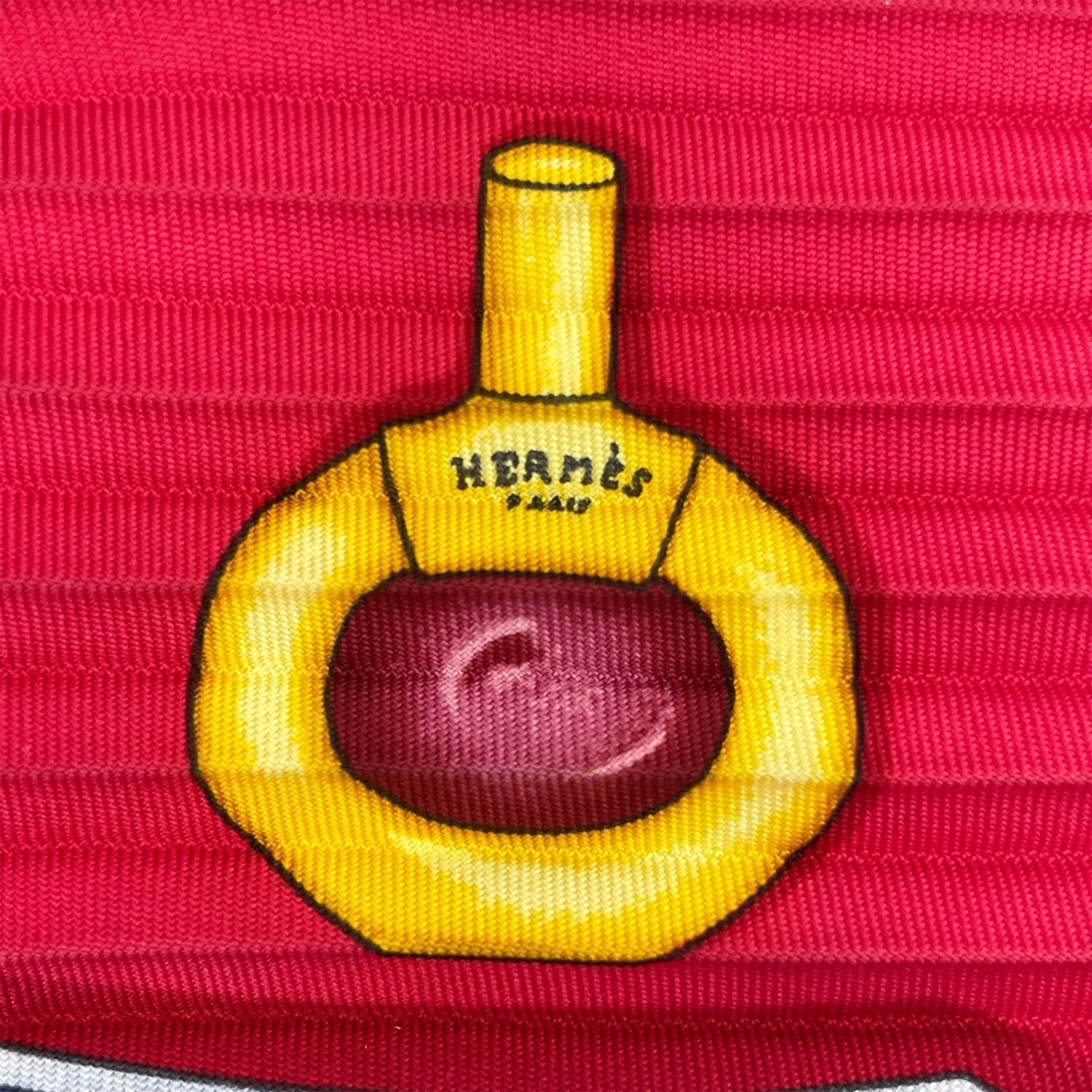 HERMES エルメス スカーフ プリーツ カレ90 Qu importe le flacon 香水