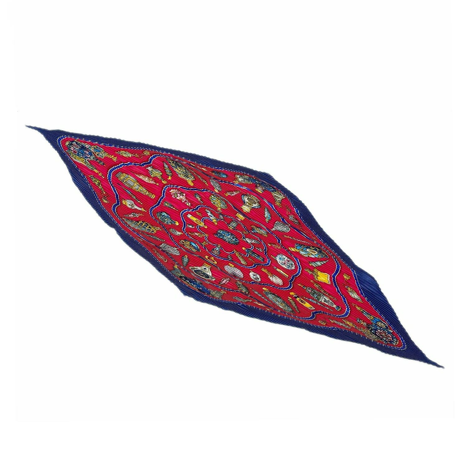 HERMES エルメス スカーフ プリーツ カレ90 Qu importe le flacon 香水