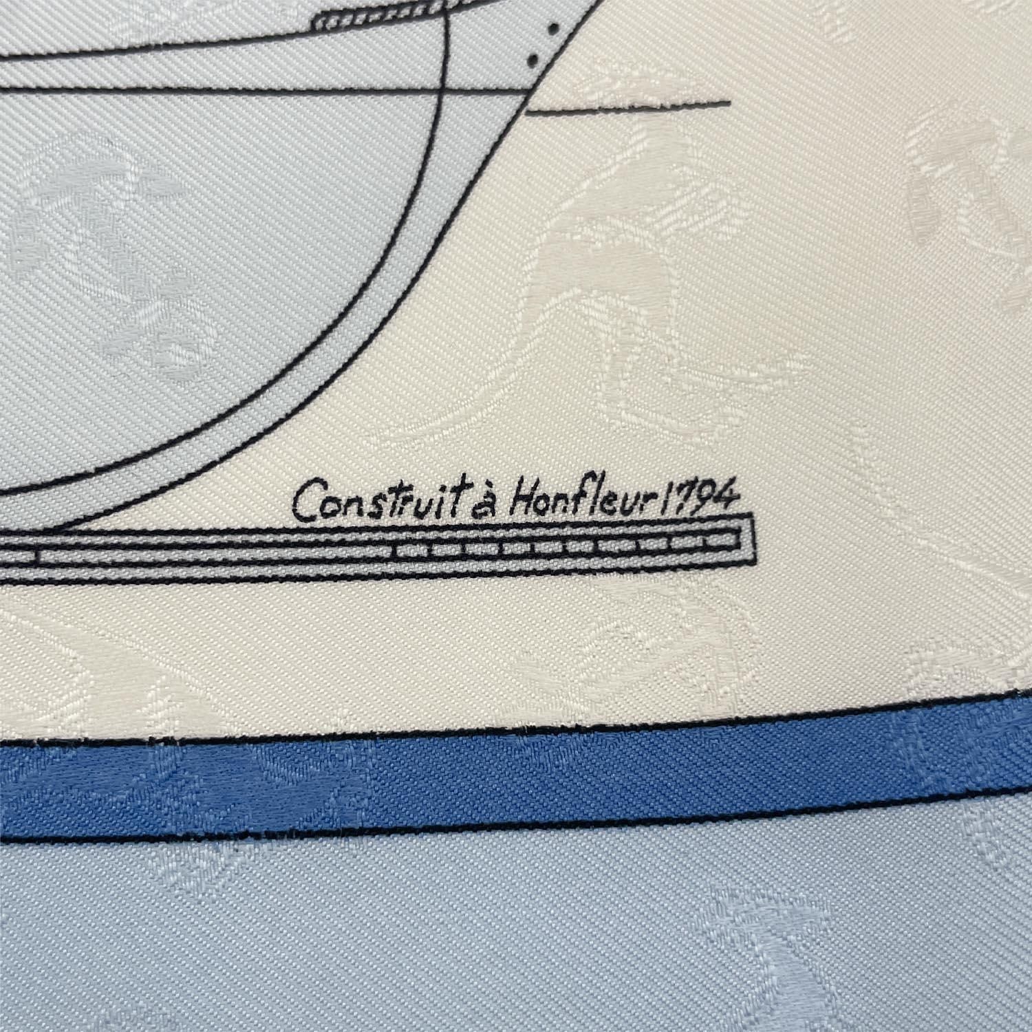 HERMES エルメス カレ90 LE GEOGRAPHE 地理学者 スカーフ ライトブルー