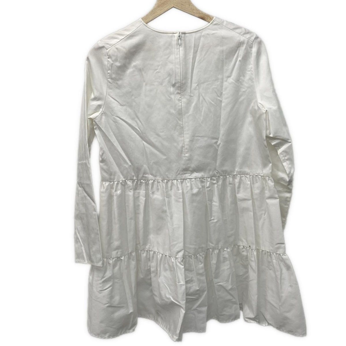 YOKO CHAN ヨーコ チャン チュニック サイズ38 M レディース - 白 クルーネック|長袖|フリル