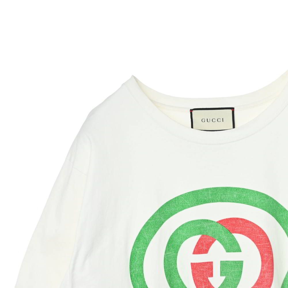 GUCCI グッチ Tシャツ ロゴ インターロッキング プリント GUCCI 565806 インターロッキングG プリント Tシャツ - メルカリ
