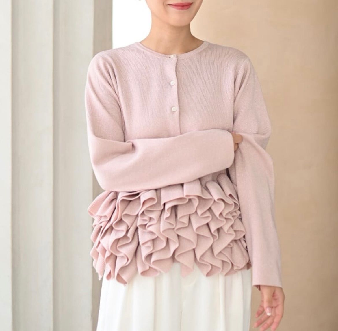 3日間限定 SALE !!【新品】スワンカーディガン ピンク◾️ TREFLE＋1