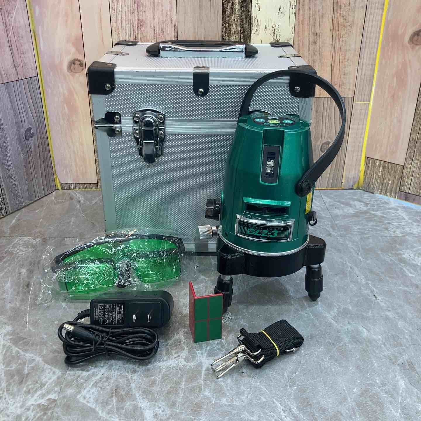 山真製鋸 グリーンレーザー墨出し器 本体のみ GLZ-3 縦 横