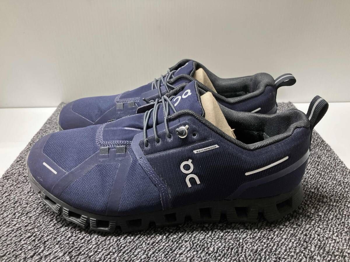 き on オン Cloud 5 Waterproof クラウドファイブ ウォータープルーフ サイズ25 cm ネイビー 紺 スニーカー