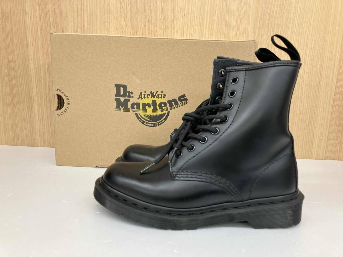 Dr Marten ドクターマーチン 1460 MONO 8ホールブーツ ショートブーツ UK 4 ブラック 通年