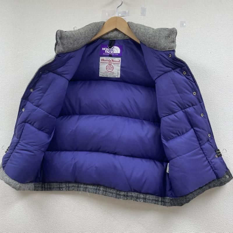 ザ ノースフェイス パープルレーベル ハリスツイード ダウン ベスト 前