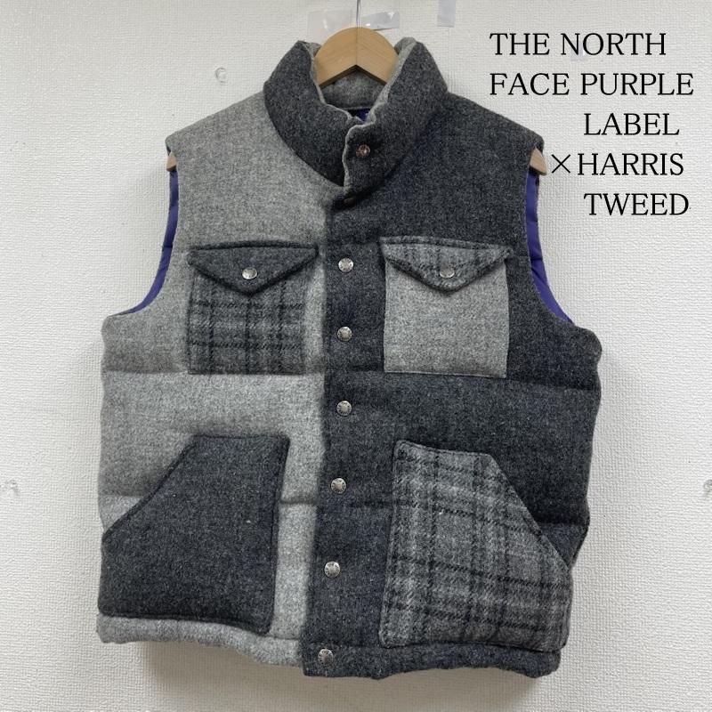 ザ ノースフェイス パープルレーベル ハリスツイード ダウン ベスト 前