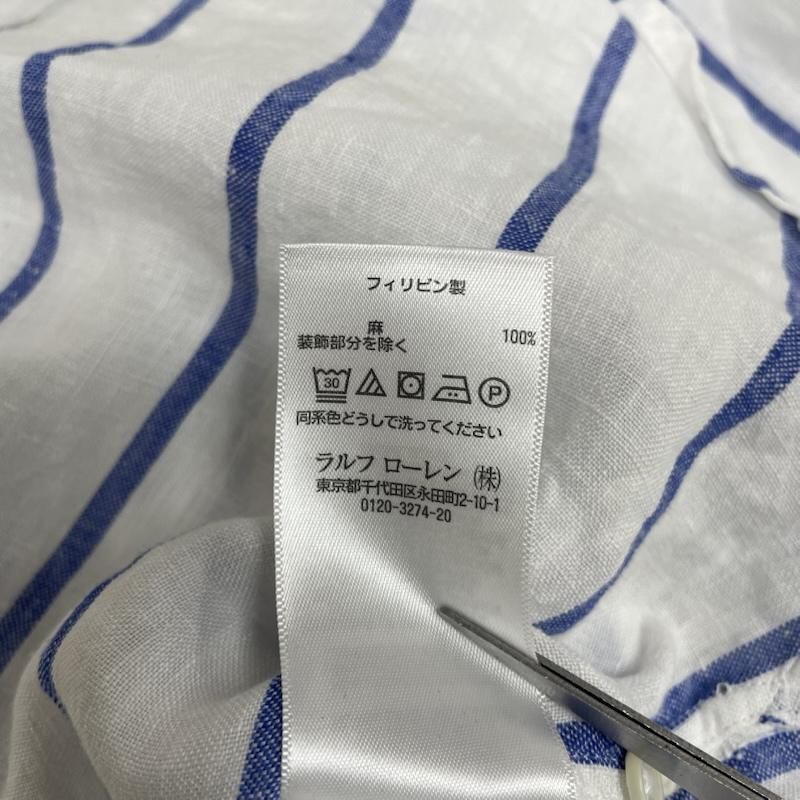 ポロラルフローレン 長袖 シャツ ブラウス リネン オーバーサイズ