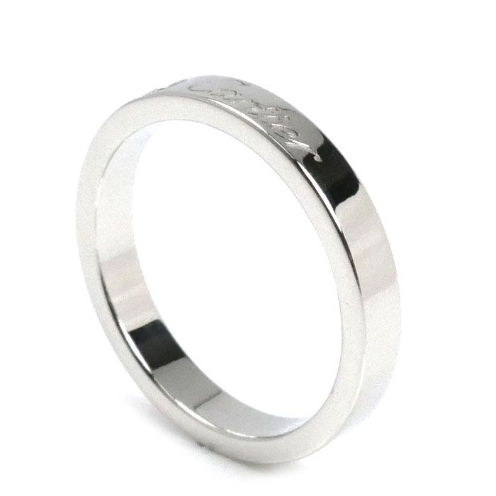 CARTIER カルティエ Pt950プラチナ エングレーブド リング・指輪