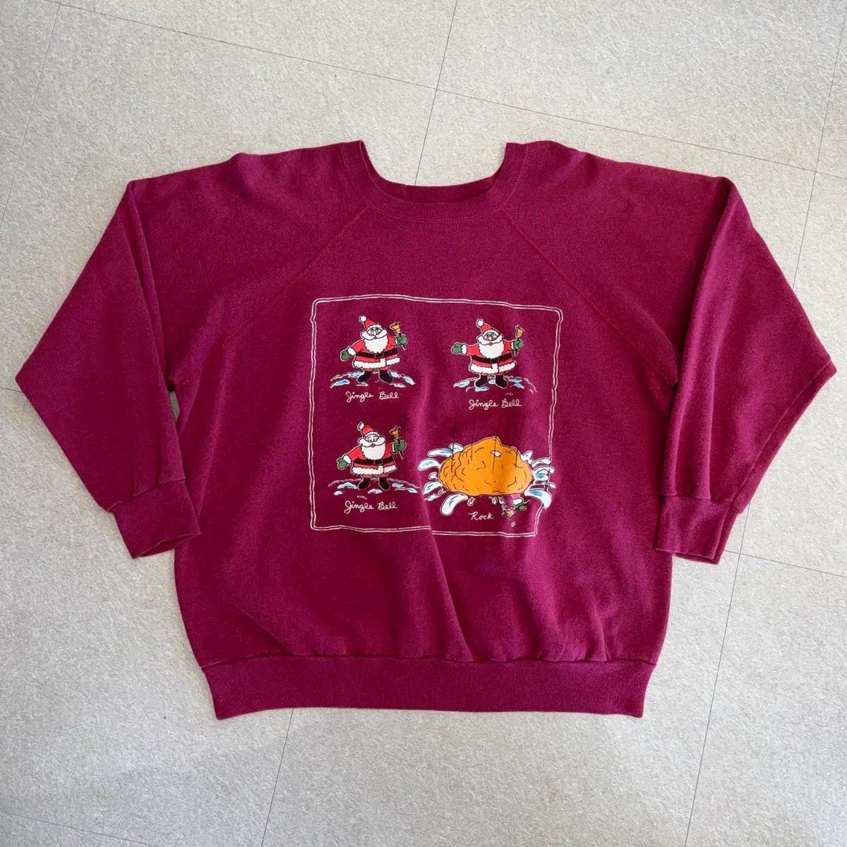 90 s usa サンタ スウェットシャツ トレーナー スウェット トップス レディース