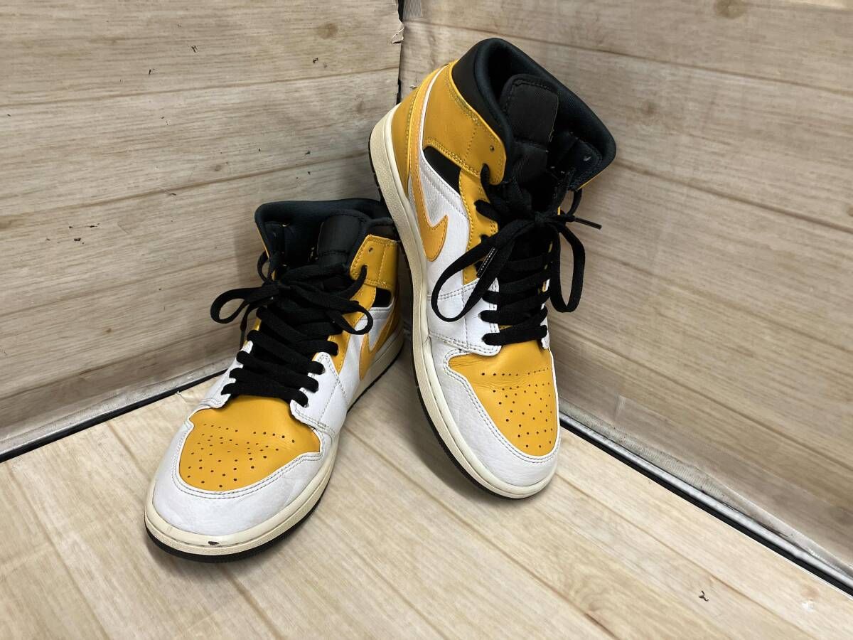 NIKE AIR JORDAN 1 MID white/university gold-black 554724-170