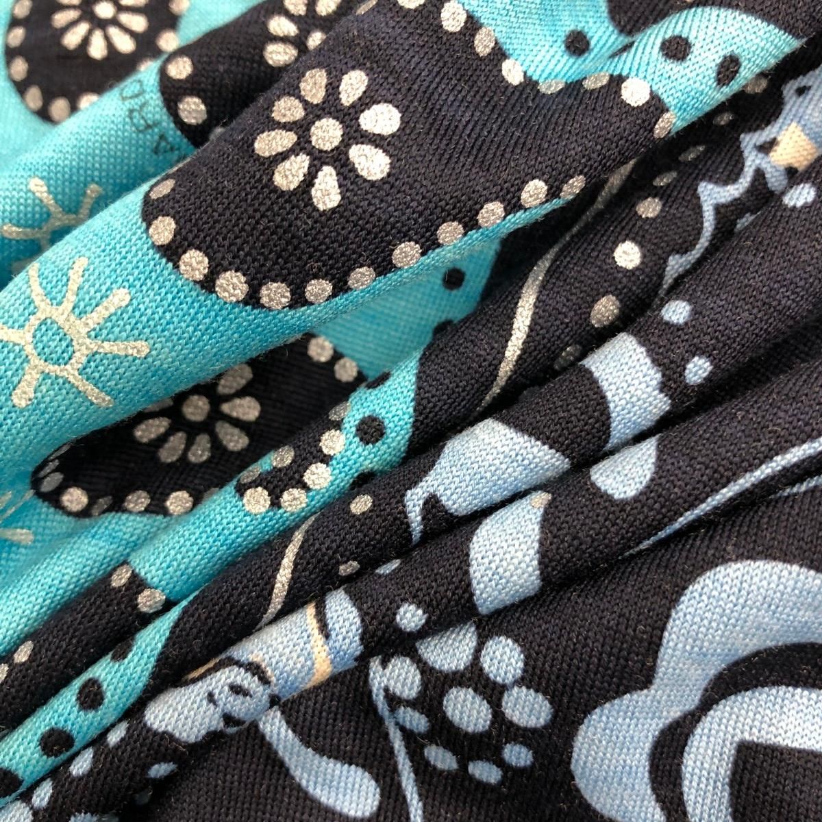 LEONARD レオナール 長袖ブラウス サイズ:LL ペイズリー ネイビー