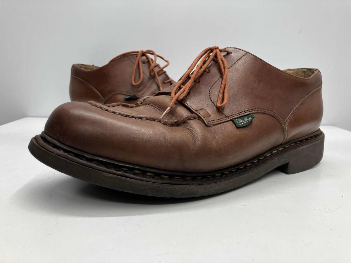 パラブーツ チロリンシューズ サイズ10 ブラウン レザー 50171