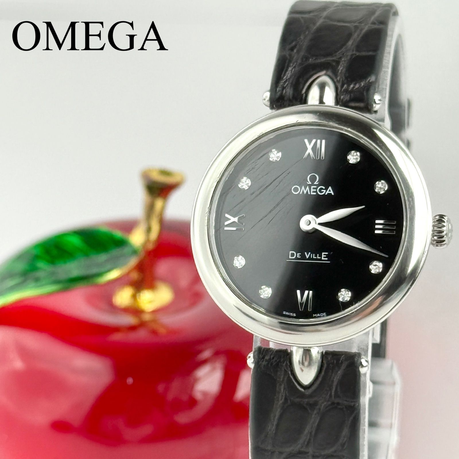 オメガ プレステージ デュードロップ 電池 レディース 腕時計 633