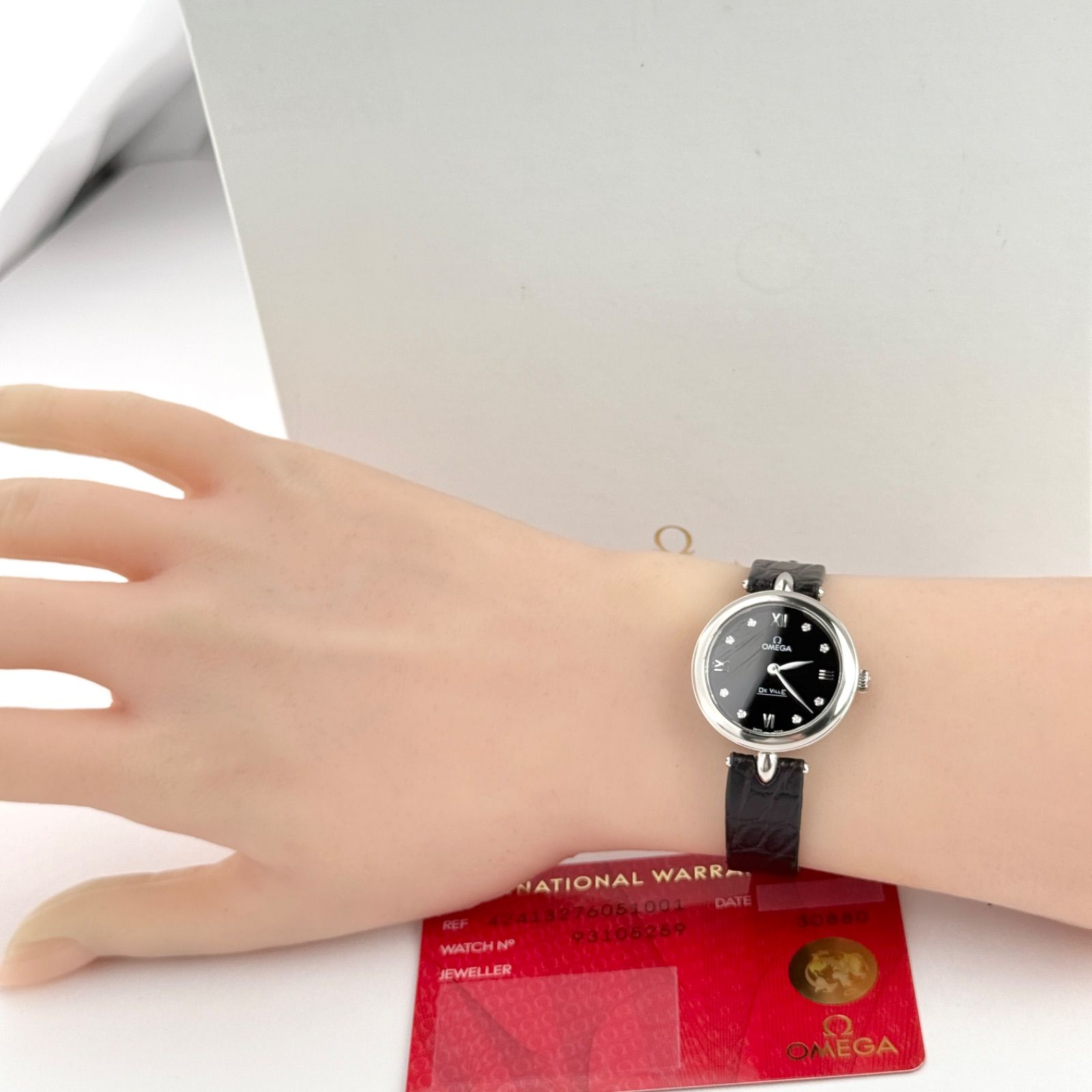 オメガ プレステージ デュードロップ 電池 レディース 腕時計 633